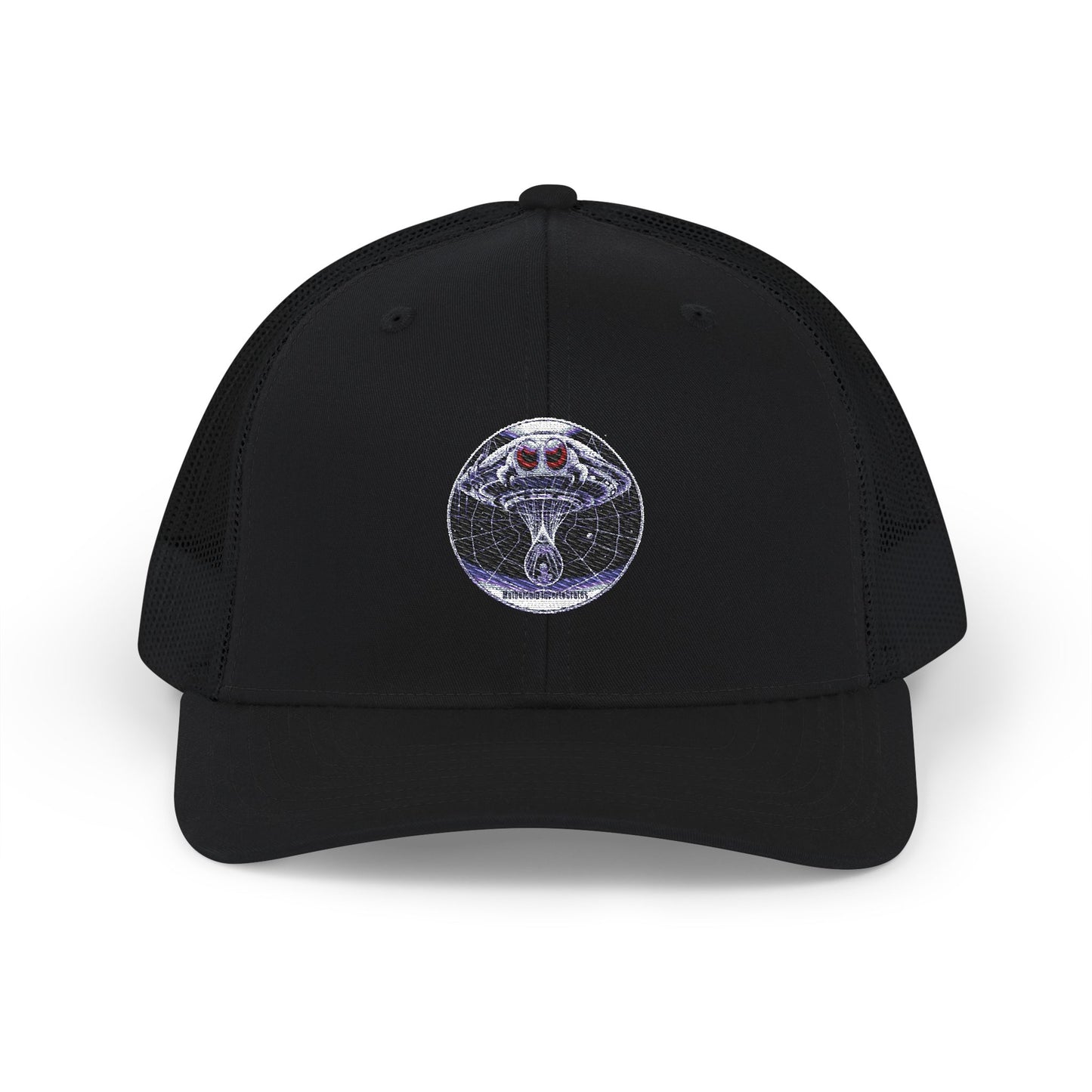 Alien Graphic Snapback Trucker Cap - Cool Embroidered Hat for Trendy Style