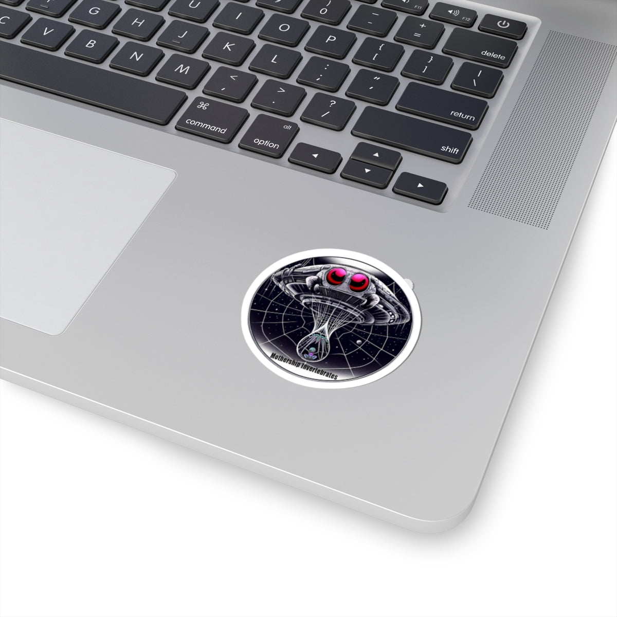 Alien Mothership Kiss-Cut Stickers - Unique Space-themed Decals for Sci-Fi Lovers