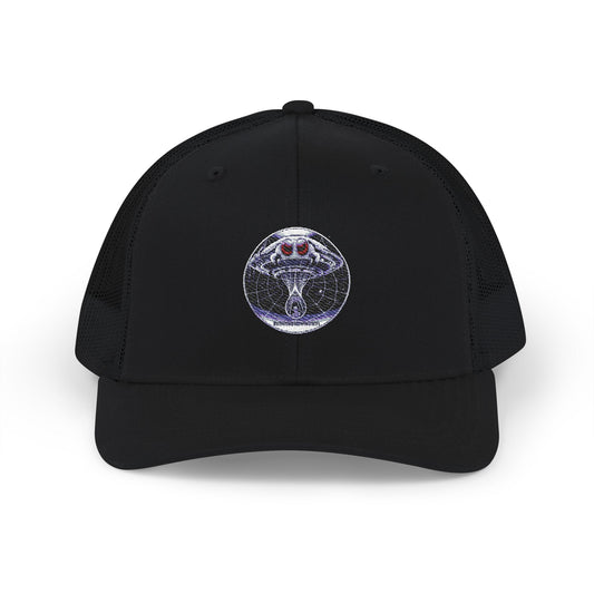 Alien Graphic Snapback Trucker Cap - Cool Embroidered Hat for Trendy Style