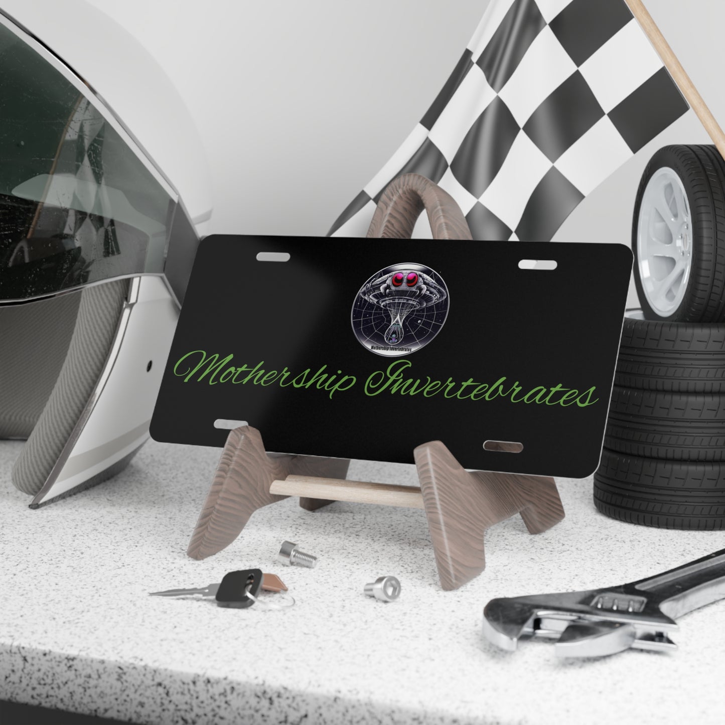 Custom Vanity Plate - Mothership Invertebrates Design