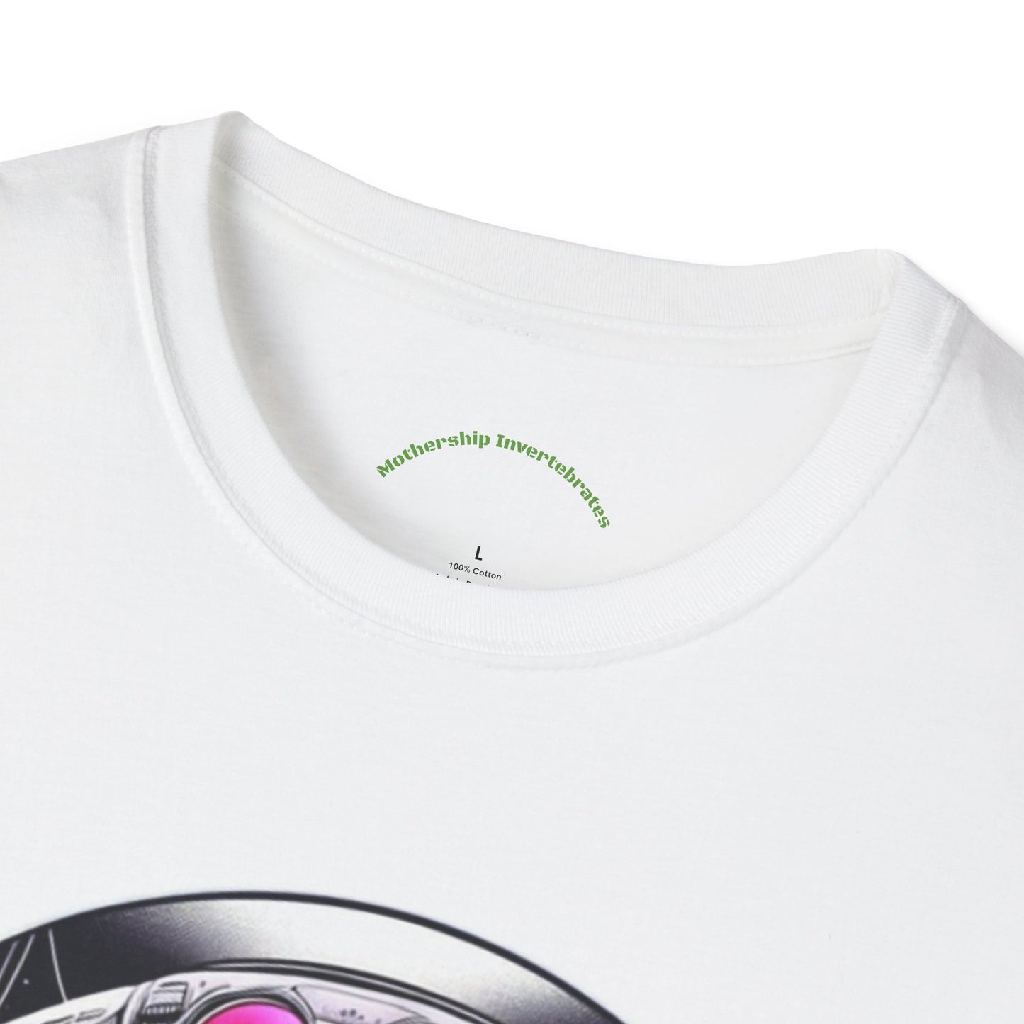 Cosmic Vibes Unisex Softstyle T-Shirt with Alien Design